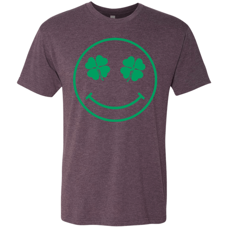 T-Shirts Vintage Purple / Small Irish Smiley Men's Triblend T-Shirt