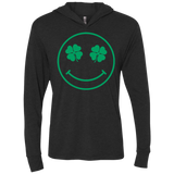 T-Shirts Vintage Black / X-Small Irish Smiley Triblend Long Sleeve Hoodie Tee