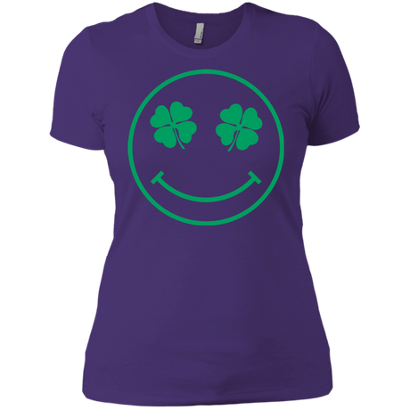 T-Shirts Purple Rush/ / X-Small Irish Smiley Women's Premium T-Shirt