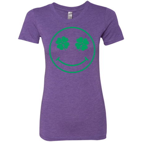 T-Shirts Purple Rush / Small Irish Smiley Women's Triblend T-Shirt