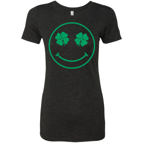 T-Shirts Vintage Black / Small Irish Smiley Women's Triblend T-Shirt