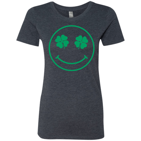T-Shirts Vintage Navy / Small Irish Smiley Women's Triblend T-Shirt