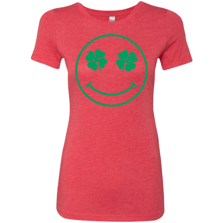 T-Shirts Vintage Red / Small Irish Smiley Women's Triblend T-Shirt