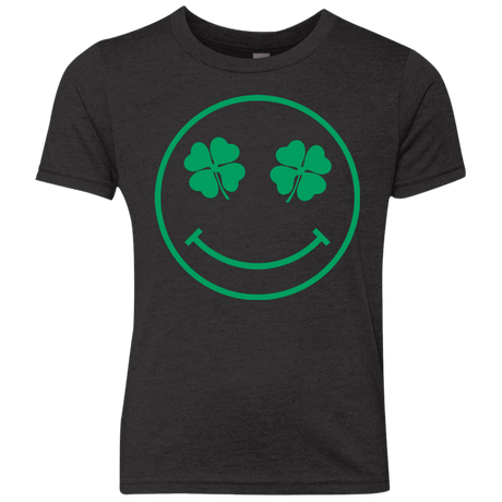T-Shirts Vintage Black / YXS Irish Smiley Youth Triblend T-Shirt