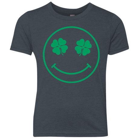 T-Shirts Vintage Navy / YXS Irish Smiley Youth Triblend T-Shirt