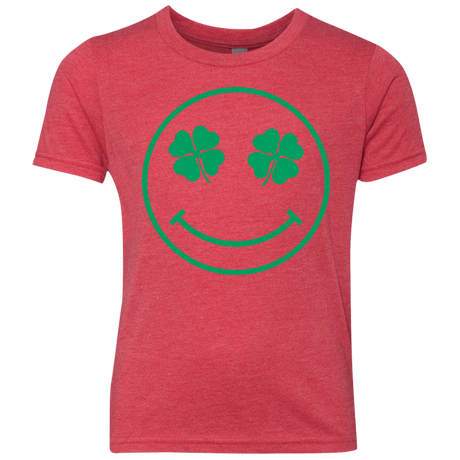 T-Shirts Vintage Red / YXS Irish Smiley Youth Triblend T-Shirt