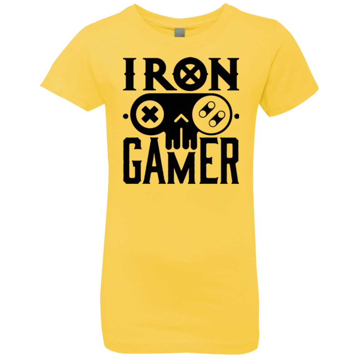 T-Shirts Vibrant Yellow / YXS Iron Gamer Girls Premium T-Shirt