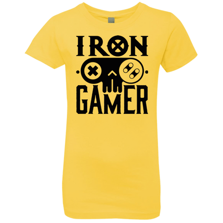 T-Shirts Vibrant Yellow / YXS Iron Gamer Girls Premium T-Shirt