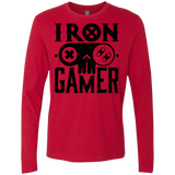 T-Shirts Red / Small Iron Gamer Men's Premium Long Sleeve
