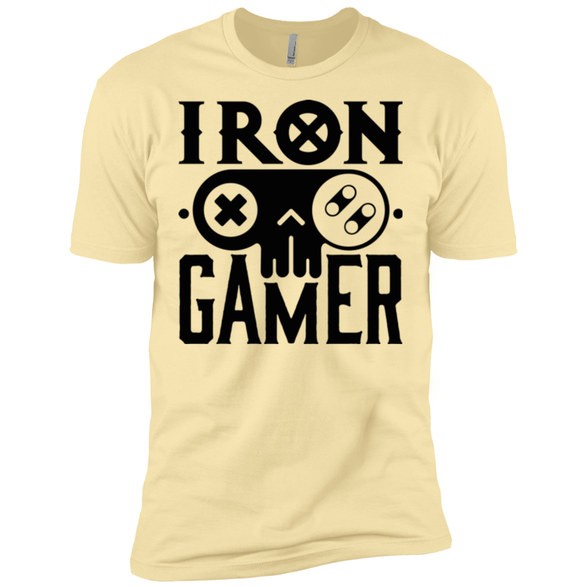 T-Shirts Banana Cream / X-Small Iron Gamer Men's Premium T-Shirt