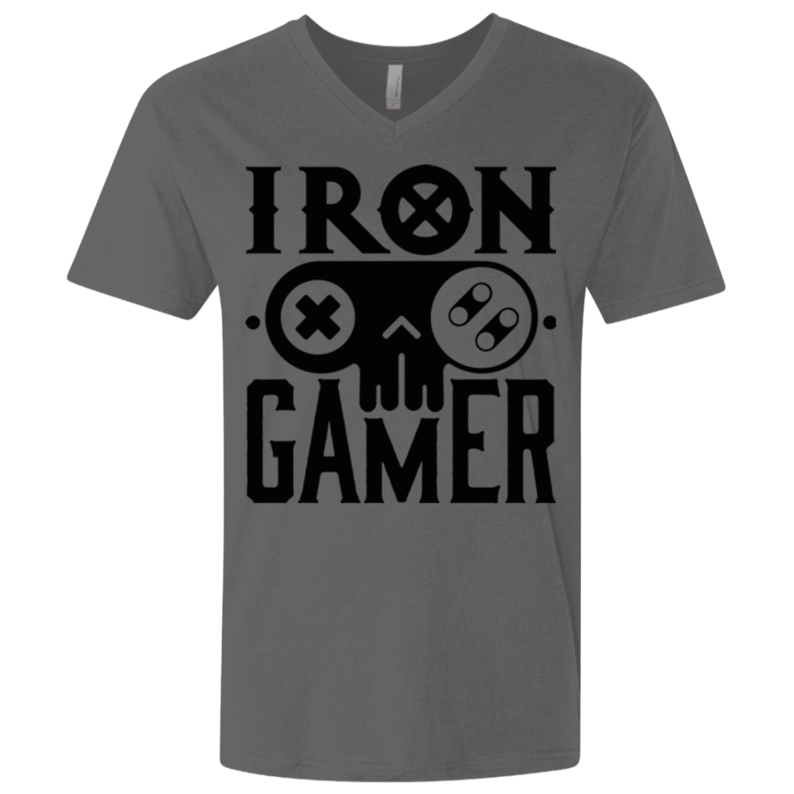 T-Shirts Heavy Metal / X-Small Iron Gamer Men's Premium V-Neck