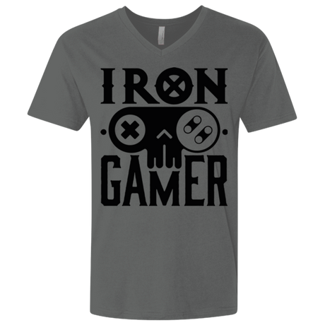 T-Shirts Heavy Metal / X-Small Iron Gamer Men's Premium V-Neck
