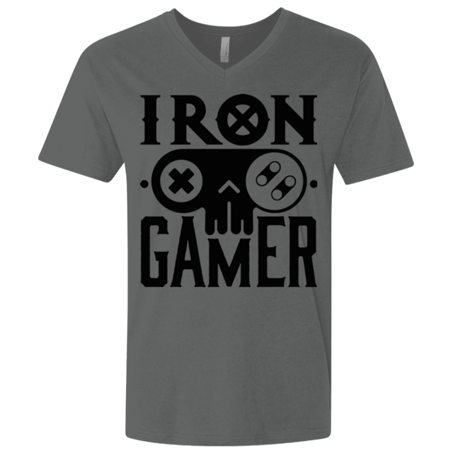 T-Shirts Heavy Metal / X-Small Iron Gamer Men's Premium V-Neck