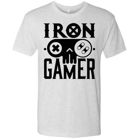 T-Shirts Heather White / Small Iron Gamer Men's Triblend T-Shirt