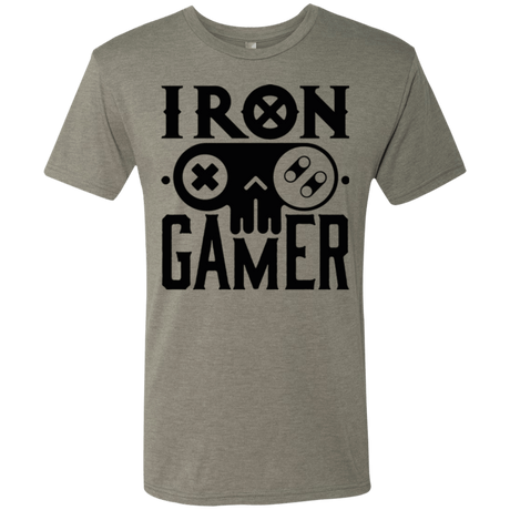 T-Shirts Venetian Grey / Small Iron Gamer Men's Triblend T-Shirt