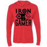 T-Shirts Vintage Red / X-Small Iron Gamer Triblend Long Sleeve Hoodie Tee