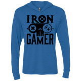 T-Shirts Vintage Royal / X-Small Iron Gamer Triblend Long Sleeve Hoodie Tee