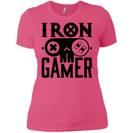 T-Shirts Hot Pink / X-Small Iron Gamer Women's Premium T-Shirt