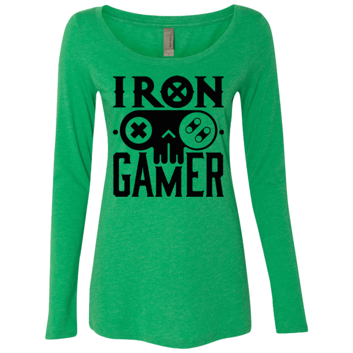 T-Shirts Envy / Small Iron Gamer Women's Triblend Long Sleeve Shirt