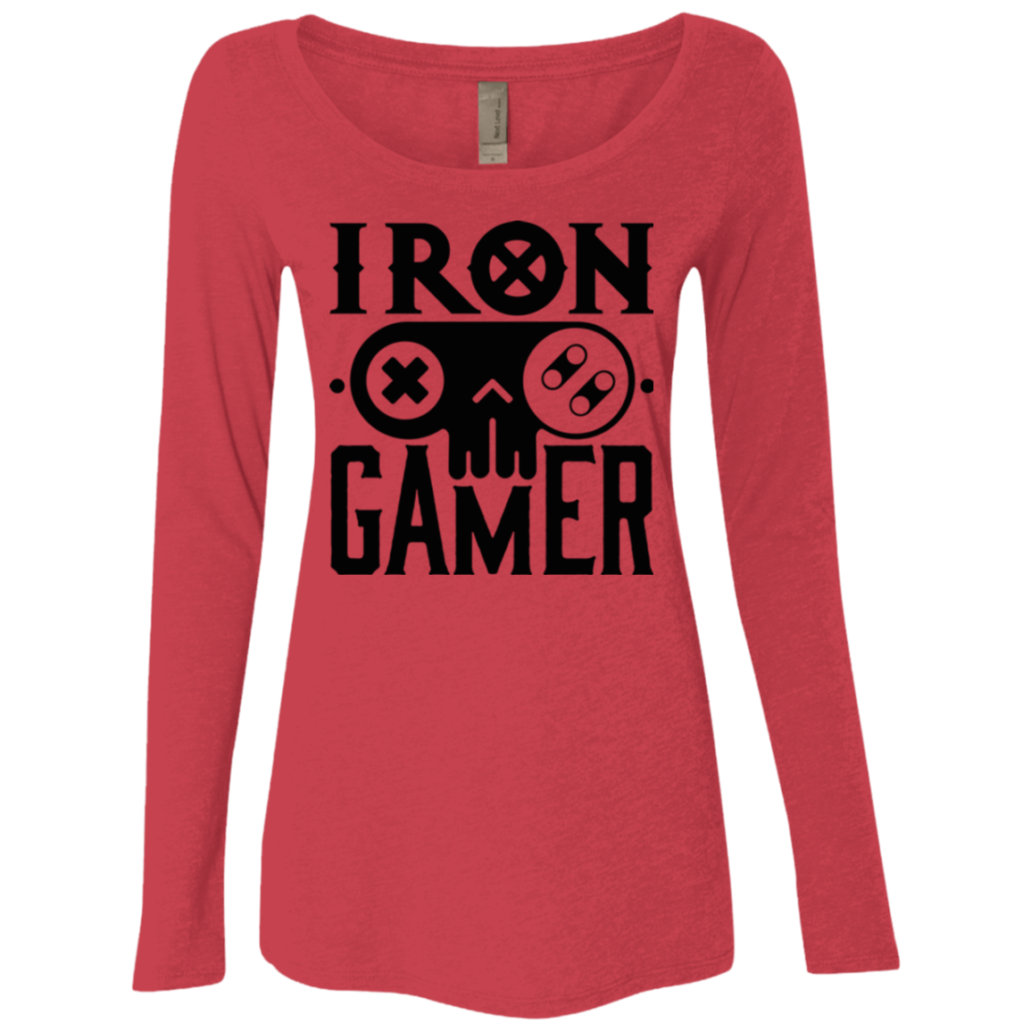 T-Shirts Vintage Red / Small Iron Gamer Women's Triblend Long Sleeve Shirt