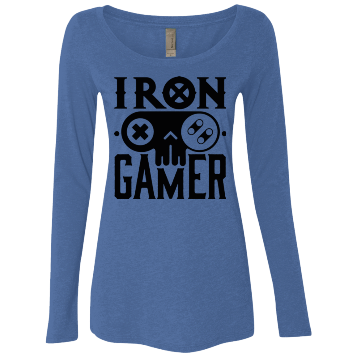 T-Shirts Vintage Royal / Small Iron Gamer Women's Triblend Long Sleeve Shirt