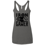 T-Shirts Premium Heather / X-Small Iron Gamer Women's Triblend Racerback Tank