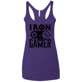 T-Shirts Purple / X-Small Iron Gamer Women's Triblend Racerback Tank
