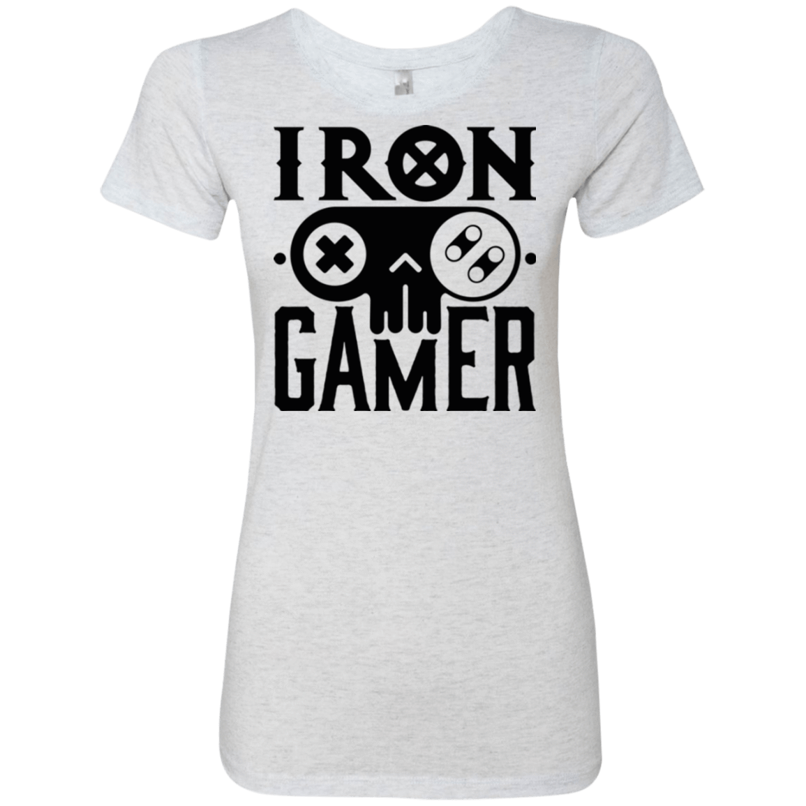 T-Shirts Heather White / Small Iron Gamer Women's Triblend T-Shirt