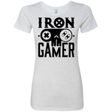 T-Shirts Heather White / Small Iron Gamer Women's Triblend T-Shirt