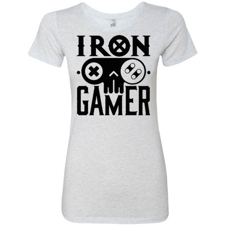 T-Shirts Heather White / Small Iron Gamer Women's Triblend T-Shirt