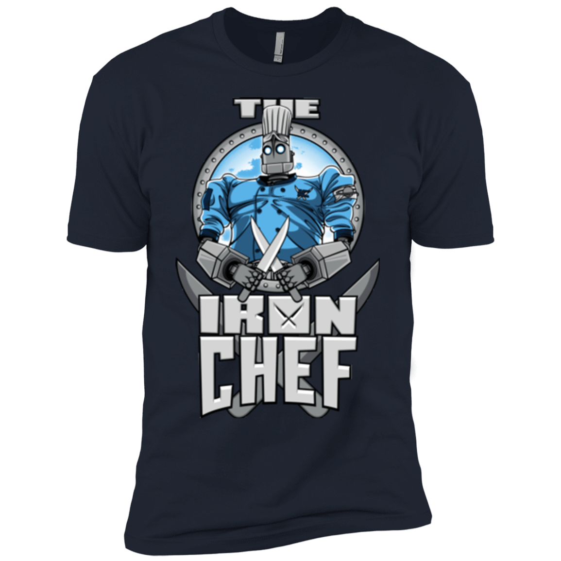 T-Shirts Midnight Navy / YXS Iron Giant Chef Boys Premium T-Shirt
