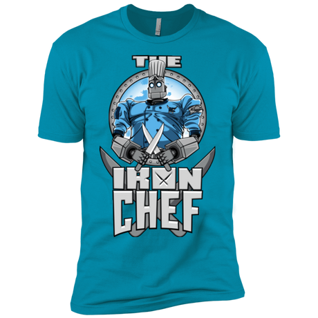 T-Shirts Turquoise / YXS Iron Giant Chef Boys Premium T-Shirt