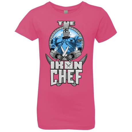 T-Shirts Hot Pink / YXS Iron Giant Chef Girls Premium T-Shirt