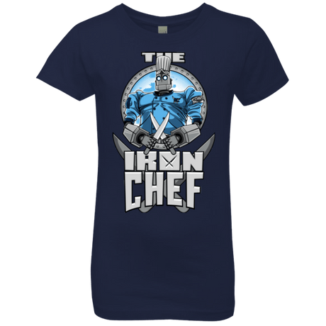 T-Shirts Midnight Navy / YXS Iron Giant Chef Girls Premium T-Shirt