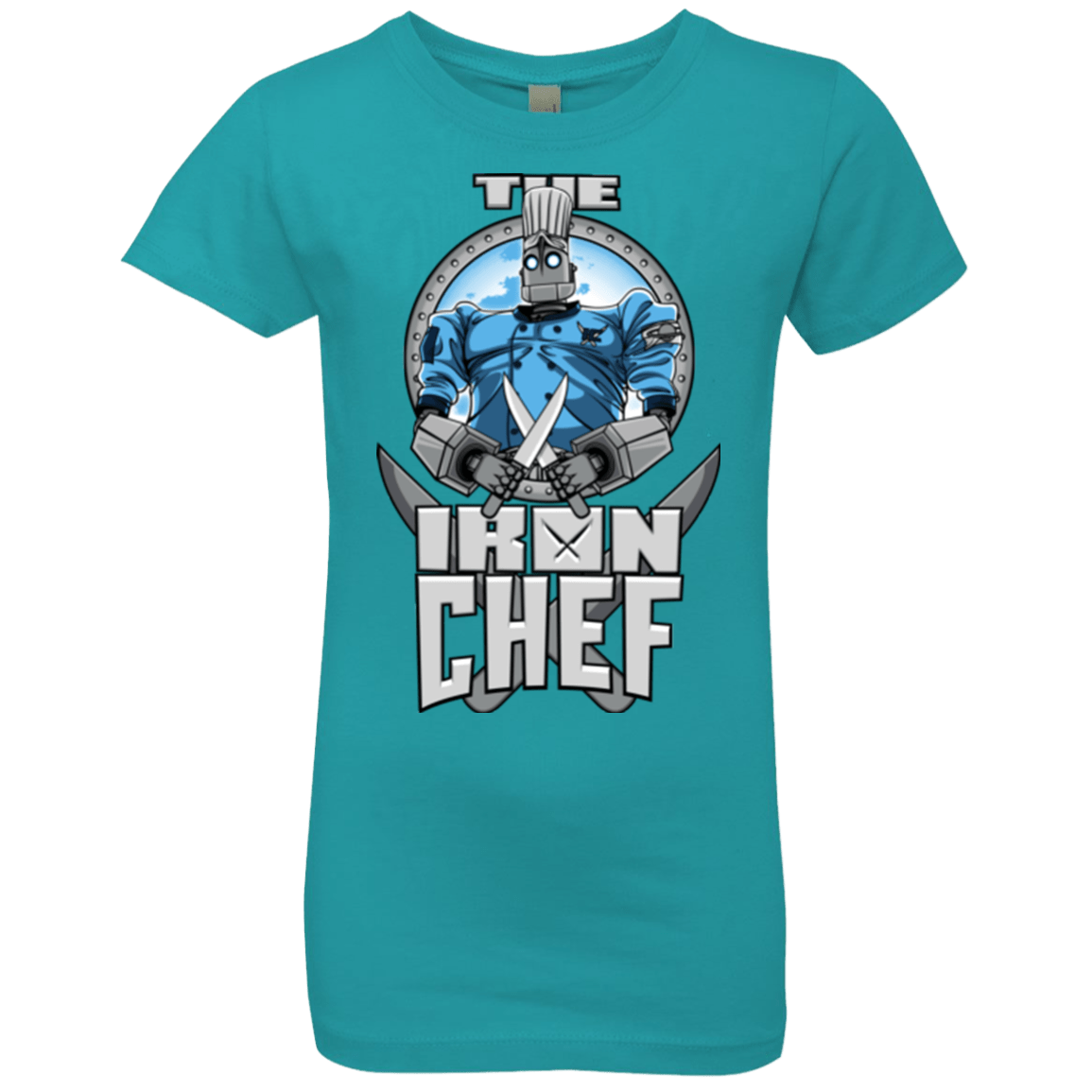 T-Shirts Tahiti Blue / YXS Iron Giant Chef Girls Premium T-Shirt