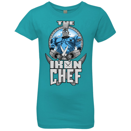 T-Shirts Tahiti Blue / YXS Iron Giant Chef Girls Premium T-Shirt