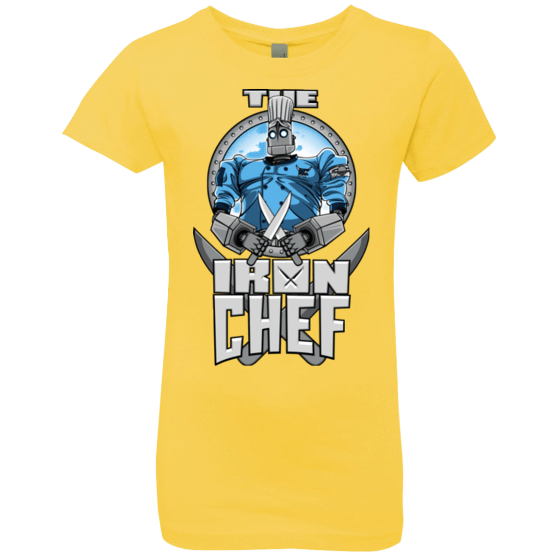 T-Shirts Vibrant Yellow / YXS Iron Giant Chef Girls Premium T-Shirt