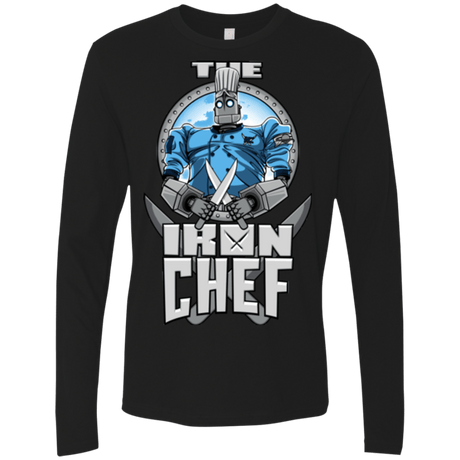 T-Shirts Black / Small Iron Giant Chef Men's Premium Long Sleeve