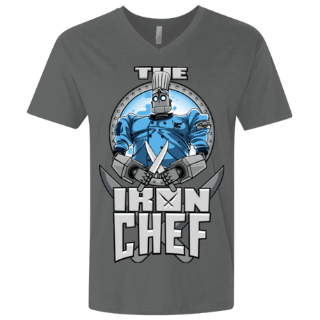 T-Shirts Heavy Metal / X-Small Iron Giant Chef Men's Premium V-Neck