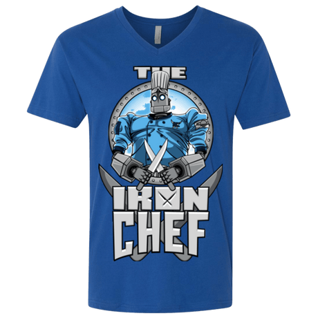 T-Shirts Royal / X-Small Iron Giant Chef Men's Premium V-Neck