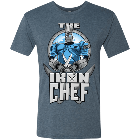 T-Shirts Indigo / Small Iron Giant Chef Men's Triblend T-Shirt