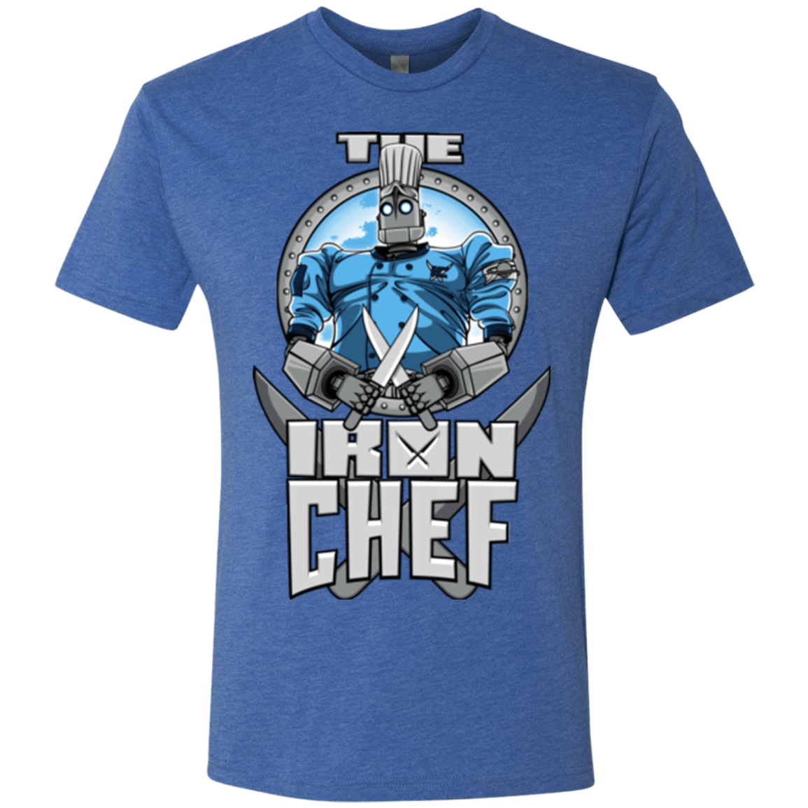 T-Shirts Vintage Royal / Small Iron Giant Chef Men's Triblend T-Shirt