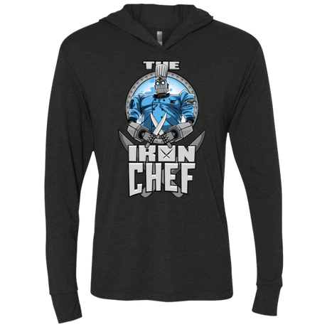 T-Shirts Vintage Black / X-Small Iron Giant Chef Triblend Long Sleeve Hoodie Tee