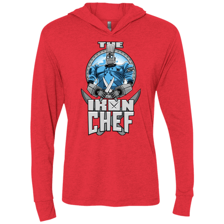 T-Shirts Vintage Red / X-Small Iron Giant Chef Triblend Long Sleeve Hoodie Tee
