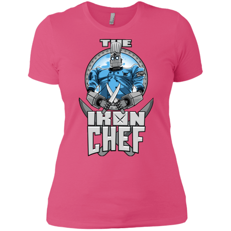 T-Shirts Hot Pink / X-Small Iron Giant Chef Women's Premium T-Shirt