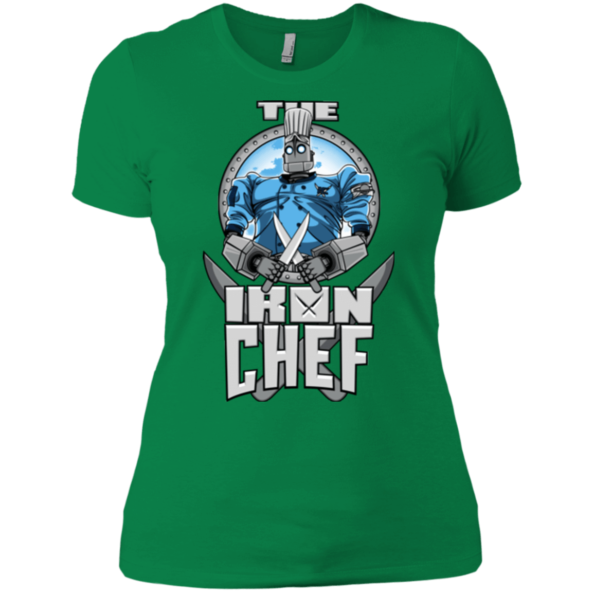 T-Shirts Kelly Green / X-Small Iron Giant Chef Women's Premium T-Shirt
