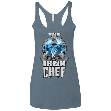 T-Shirts Indigo / X-Small Iron Giant Chef Women's Triblend Racerback Tank