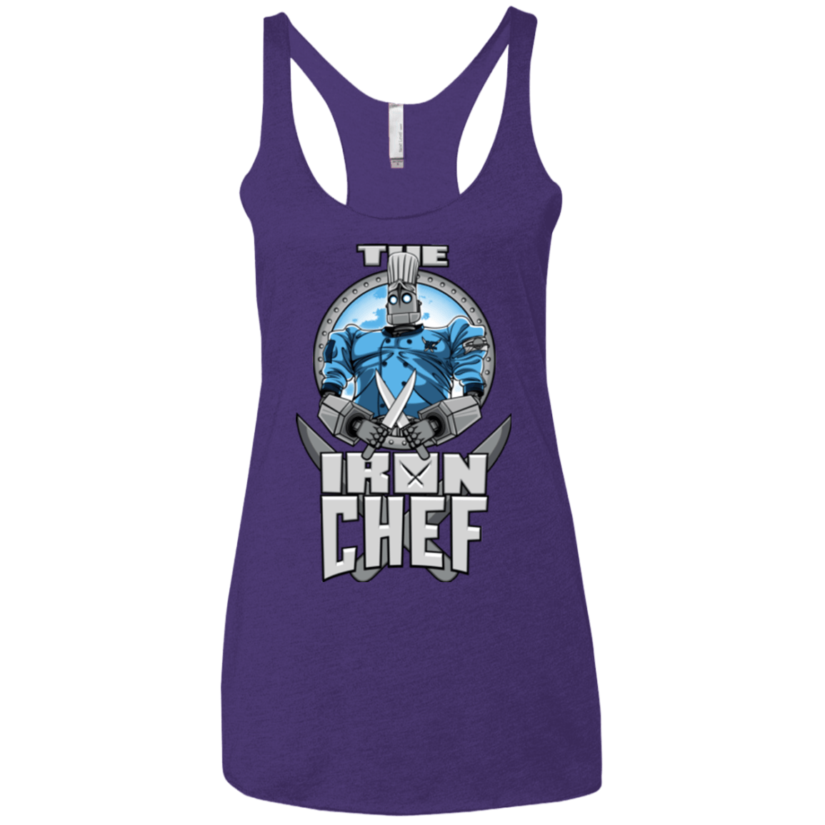 T-Shirts Purple / X-Small Iron Giant Chef Women's Triblend Racerback Tank