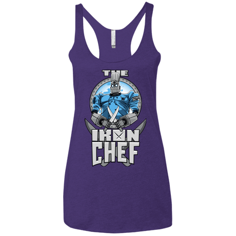 T-Shirts Purple / X-Small Iron Giant Chef Women's Triblend Racerback Tank