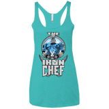 T-Shirts Tahiti Blue / X-Small Iron Giant Chef Women's Triblend Racerback Tank